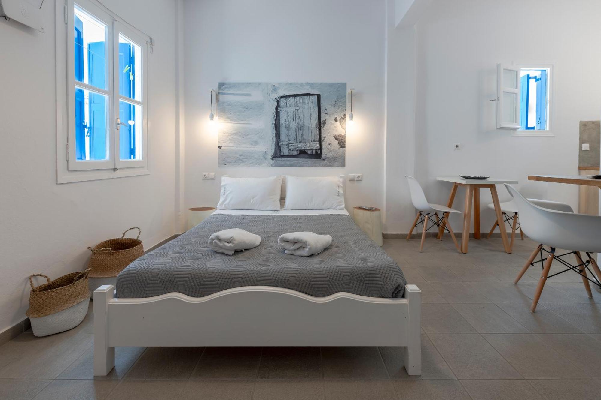 White And Grey Chora Apartment Mykonos Town Exterior foto