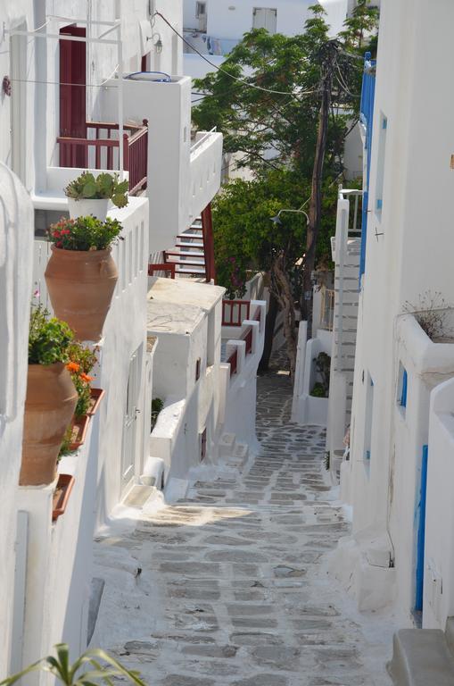 White And Grey Chora Apartment Mykonos Town Exterior foto
