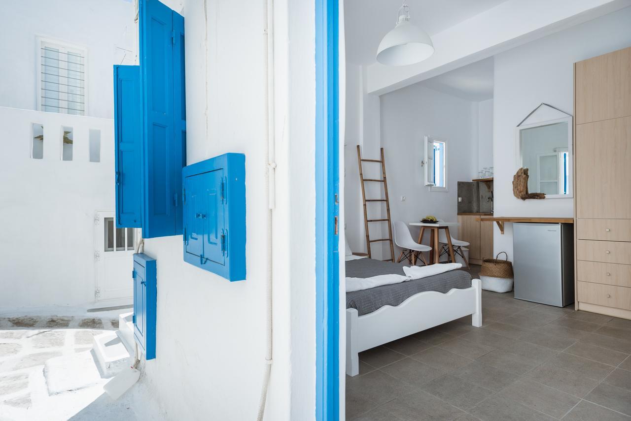 White And Grey Chora Apartment Mykonos Town Exterior foto